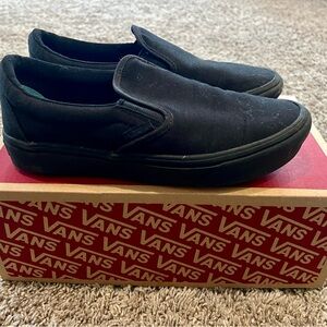 Vans Classic Black Canvas Slip-Ons